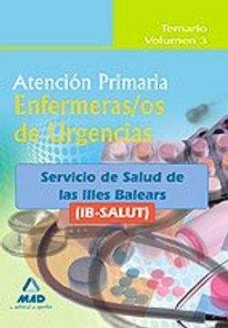 portada Enfermeros De Urgencias De Atención Primaria Del Ib-Salut. Temario Volumen Iii.