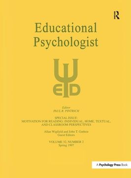 portada Motivation for Reading: Individual, Home, Textual, and Classroom Perspectives: A Special Issue of Educational Psychologist (en Inglés)