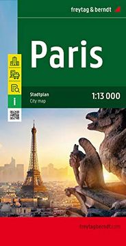 portada Freytag Berndt Stadtpläne, Paris - Maßstab 1: 13 000: Touristische Informationen. Straßenverzeichnis. Öffentliche Verkehrsmittel