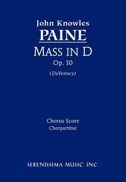 portada Mass in D, Op. 10 - Chorus Score (en Latin)