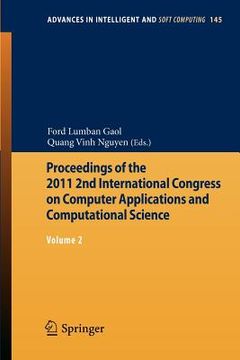 portada proceedings of the 2011 2nd international congress on computer applications and computational science
