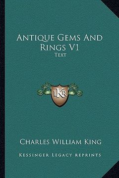 portada antique gems and rings v1: text