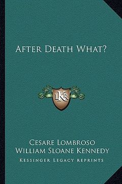 portada after death what? (in English)