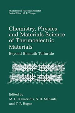 portada Chemistry, Physics, and Materials Science of Thermoelectric Materials: Beyond Bismuth Telluride (Fundamental Materials Research) (en Inglés)