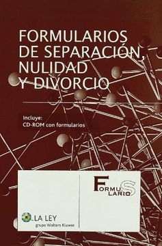 portada Formularios de nulidad, separación y divorcio (in Spanish)