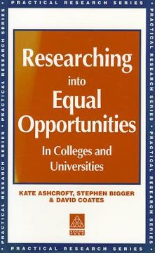portada researching into equal opportunities in colleges and universities (in English)