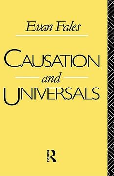 portada causation and universals (en Inglés)