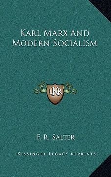 portada karl marx and modern socialism (en Inglés)