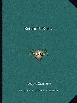 portada return to rome (in English)