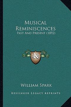portada musical reminiscences: past and present (1892) (en Inglés)