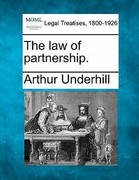 portada the law of partnership. (en Inglés)