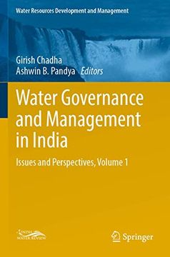 portada Water Governance and Management in India: Issues and Perspectives, Volume 1 (Water Resources Development and Management) (en Inglés)