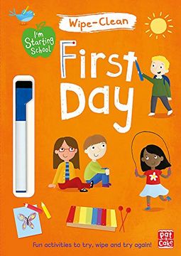portada I'm Starting School: First Day: Wipe-Clean Book With pen (en Inglés)