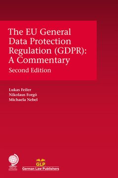 portada The Eu General Data Protection Regulation (Gdpr): A Commentary