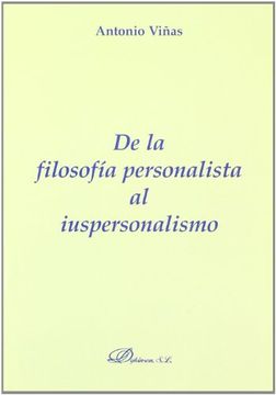 portada De La Filosofía Personalista Al Iuspersonalismo (Colección Monografías de Derecho Romano sobre Derecho Público y Privado Romano)