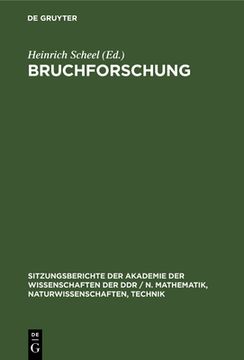 portada Bruchforschung (German Edition) [Hardcover ] (in German)