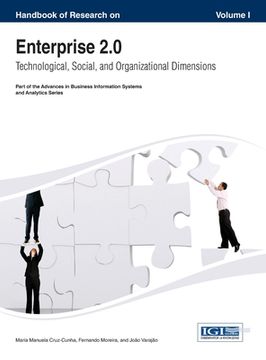 portada Handbook of Research on Enterprise 2.0: Technological, Social, and Organizational Dimensions Vol 1 (en Inglés)