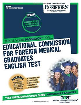 portada Educational Commission for Foreign Medical Graduates English Test (Ecfmg (in English)