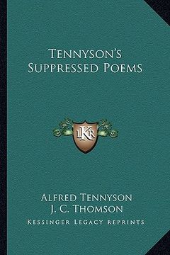 portada tennyson's suppressed poems (en Inglés)