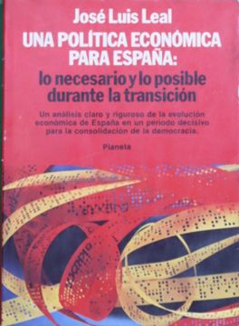 portada Política Económica Para España: Lo Necesario y lo Posible Durante