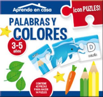 portada Aprendo en Casa con Puzles Educativos: Palabras y Colores (in Spanish)