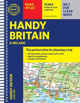 portada Philip'S Handy Road Atlas Britain: (Spiral a5) (Philip'S Road Atlases) (en Inglés)