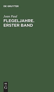 portada Flegeljahre. Erster Band (en Alemán)