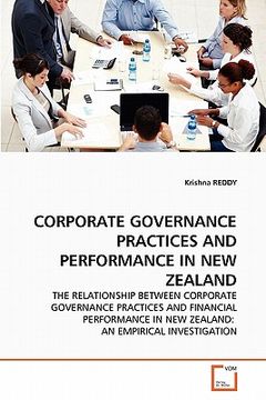 portada corporate governance practices and performance in new zealand (en Inglés)