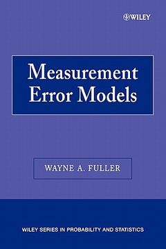 portada Measurement Error Models (en Inglés)