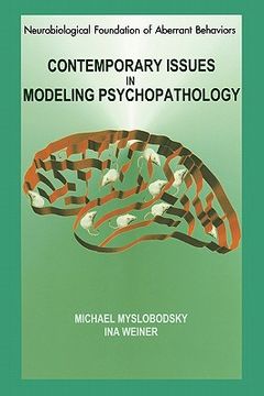 portada contemporary issues in modeling of psychopathology (en Inglés)