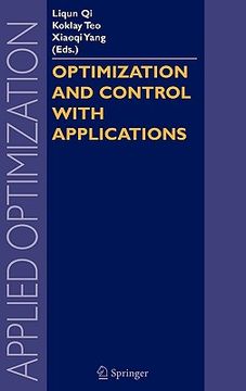 portada optimization and control with applications (en Inglés)