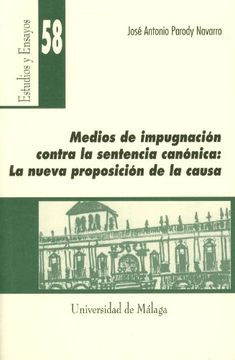 portada Medios de Impugnación Contra la Sentencia Canónica: La Nueva Proposición de la Causa: 58 (Estudios y Ensayos)