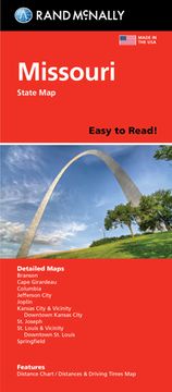 portada Rand McNally Easy to Read: Missouri State Map (en Inglés)