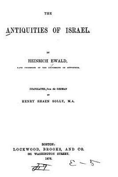 portada The Antiquities of Israel (en Inglés)