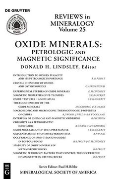 portada Oxide Minerals: Petrologic and Magnetic Significance: 25 (Reviews in Mineralogy & Geochemistry) (in English)
