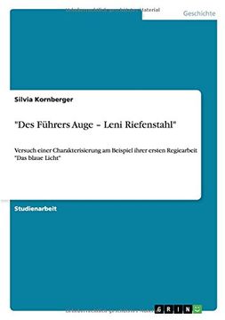 portada "Des Führers Auge - Leni Riefenstahl"