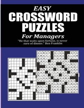 portada Easy Crossword Puzzles for Managers (en Inglés)