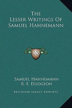 portada the lesser writings of samuel hahnemann (in English)