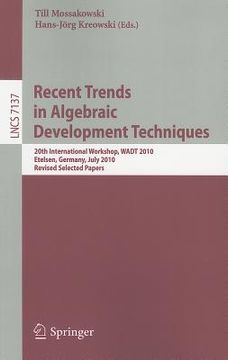 portada recent trends in algebraic development techniques