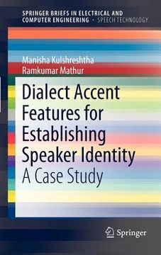 portada dialect accent features for establishing speaker identity (en Inglés)