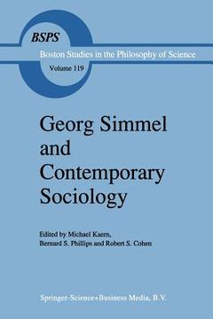 portada Georg Simmel and Contemporary Sociology (in English)