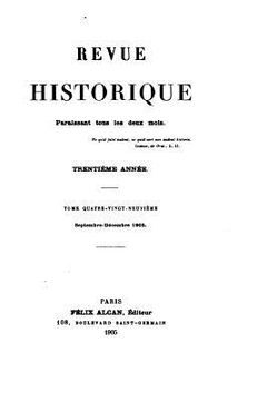 portada Revue historique - Tome 89 (en Francés)