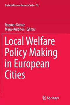portada Local Welfare Policy Making in European Cities (en Inglés)