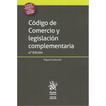portada Código de Comercio y Legislación Complementaria 4ª Edición 2018 (Textos Legales -México-)