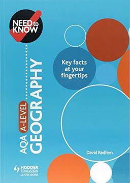 portada Need to Know: AQA A-level Geography (Paperback) (en Inglés)