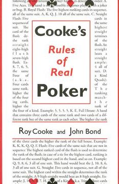 portada cooke's rules of real poker (en Inglés)
