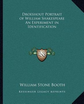 portada droeshout portrait of william shakespeare an experiment in identification (in English)