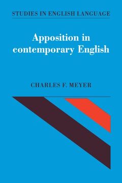 portada Apposition in Contemporary English (Studies in English Language) (en Inglés)