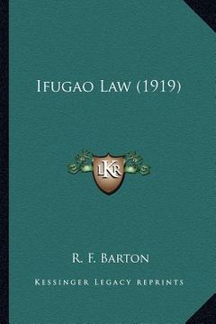 portada ifugao law (1919)