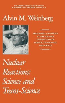portada nuclear reactions: science and trans-science (en Inglés)